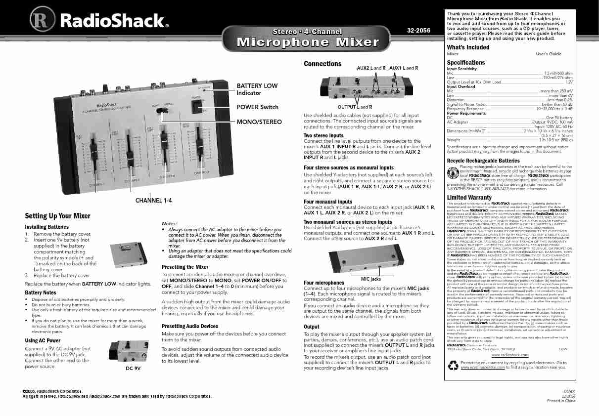 Radio Shack Music Mixer 32-2056-page_pdf